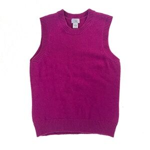 5/48 Women's Purple Cashmere Sweater Vest L Size Medium